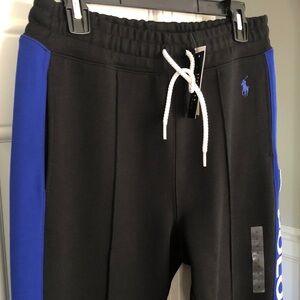 New with Tag: Polo Ralph Lauren Double Knit Trackpants. Ankle Zip. Size Small